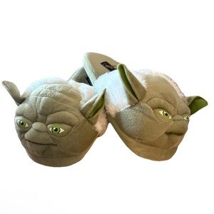 Disney Star Wars Jedi Master Yoda Unisex Plush  House Slippers Adult Sz L 10